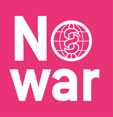 Aufkleber quadratisch "No War"